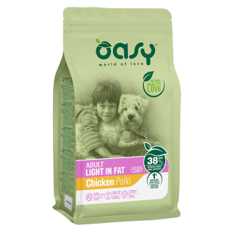 Oasy Adult All Breeds Light in Fat Pollo 3Kg