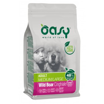 Oasy Adult Medium/Large One Animal Cinghiale 12Kg