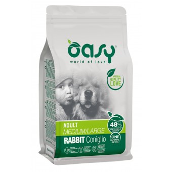 Oasy Adult Medium/Large One Animal Coniglio 2.5Kg