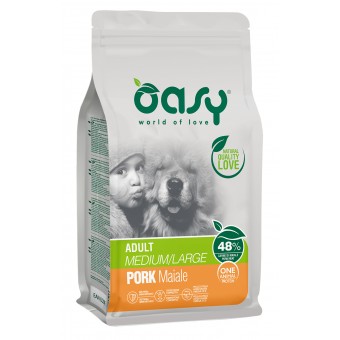 Oasy Adult Medium/Large One Animal Maiale 2.5Kg