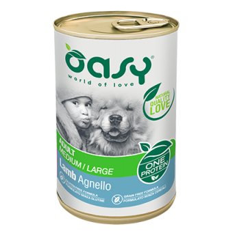 Oasy One Protein Adult Medium-Large Agnello 400gr