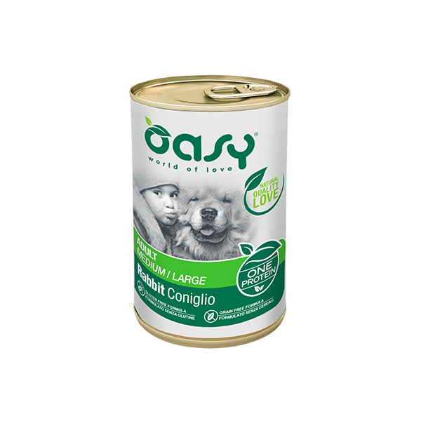 Oasy One Protein Adult Medium-Large Coniglio 400gr