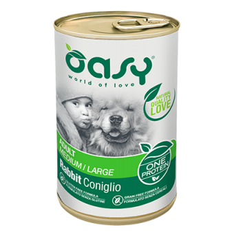 Oasy One Protein Adult Medium-Large Coniglio 400gr