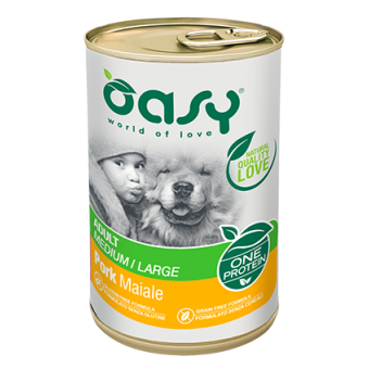 Oasy One Protein Adult Medium-Large Maiale 400gr