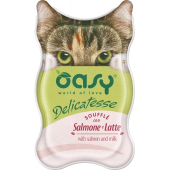 Oasy Delicatesse Soufflè con Salmone e Latte 85g