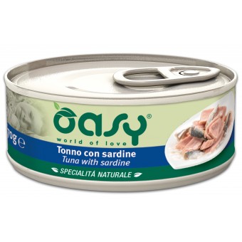 Oasy Specialità Naturali Tonno con Sardine 70g
