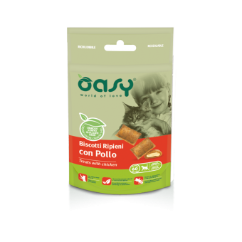 Oasy Biscotti Ripieni con Pollo 60g