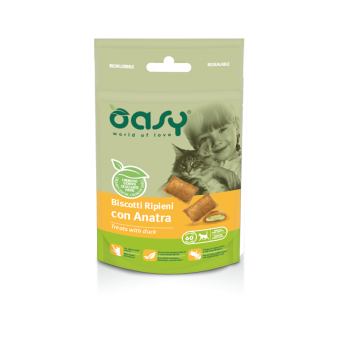 Oasy Biscotti Ripieni con Anatra 60g