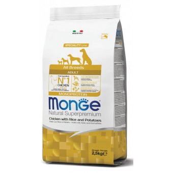 Monge Adult All Breeds Pollo con Riso e Patate 12Kg