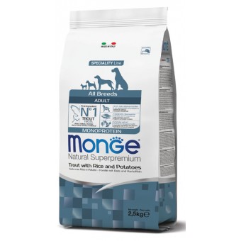 Monge Adult All Breeds Trota con Riso e Patate 12Kg