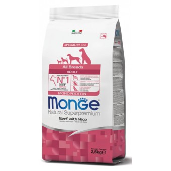 Monge Adult All Breeds Manzo con Riso 12Kg