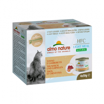 Almo HFC Natural Light Meal Tonno e Gamberetti 4X50g