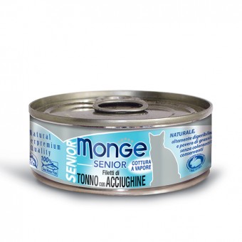 Monge Senior Filetti di Tonno con Acciughine 80g