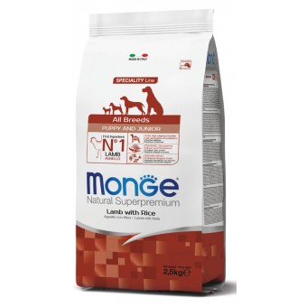 Monge Puppy&Junior All Breeds Agnello con Riso 12Kg