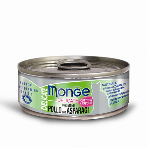 Monge Delicate Pezzetti di Pollo con Asparagi 80g