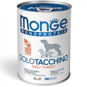 Monge Monoprotein Grain Free Solo Tacchino 400g