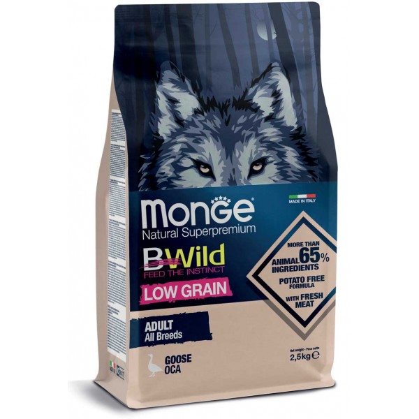 Monge BWild Low Grain Adult All Breeds Oca 12Kg