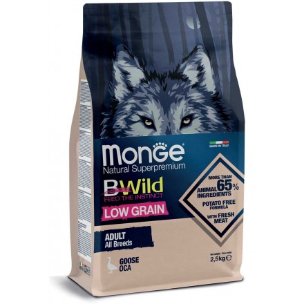 Monge BWild Low Grain Adult All Breeds Oca 12Kg