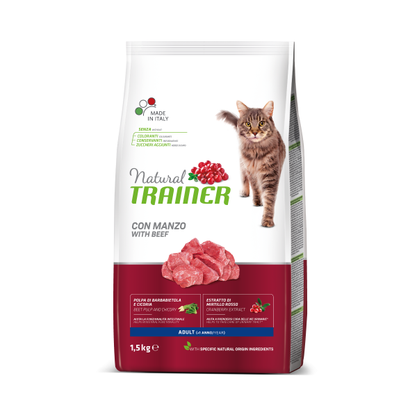 Natural Trainer Adult con Manzo 1.5Kg