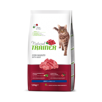 Natural Trainer Adult con Manzo 1.5Kg