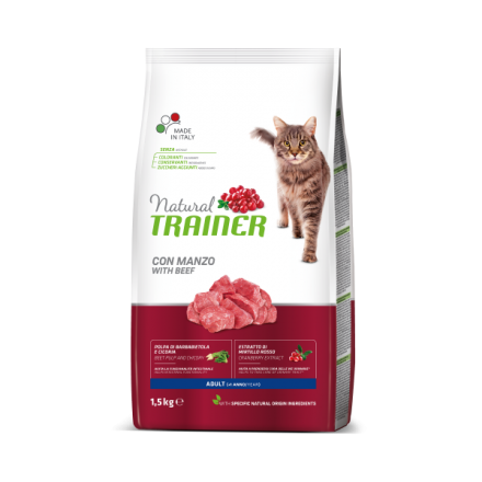 Natural Trainer Adult con Manzo 1.5Kg