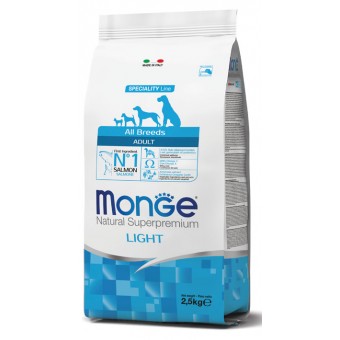 Monge Adult All Breeds Light Salmone con Riso 12Kg