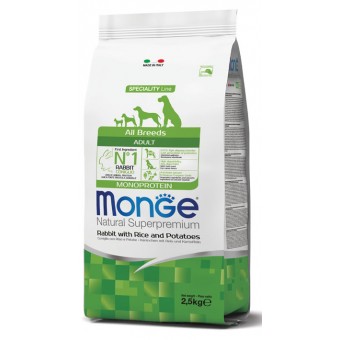 Monge Adult All Breeds Coniglio con Riso e Patate 12Kg