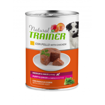 Natural Trainer Maintenance Puppy&Junior Medium&Maxi con Pollo 400g