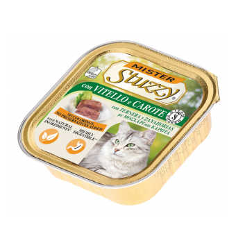 Mister Stuzzy Gatto con Vitello e Carote 100g