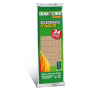 Diavolina Accendigrill Ecologico 24 pezzi