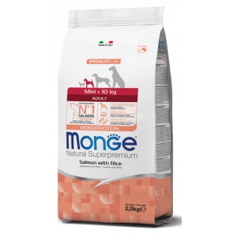 Monge Adult Mini Salmone con Riso 2.5Kg