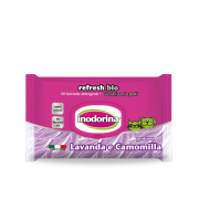 Salviette detergenti Inodorina Refresh Bio Lavanda e Camomilla 30 pezzi