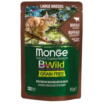 Monge Bwild Grain Free Adult Cat Bufalo con Ortaggi 85g