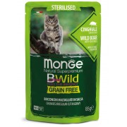 Monge Bwild Grain Free Adult Cat Sterilised Cinghiale con Ortaggi 85g