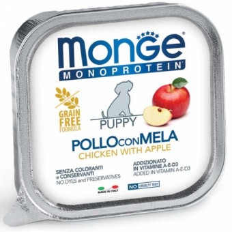 Monge Monoprotein Puppy Grain Free Pollo con Mela 150g