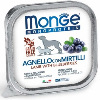 Monge Monoprotein Adult Grain Free Agnello con Mirtilli 150g