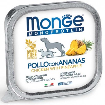 Monge Monoprotein Adult Grain Free Pollo con Ananas 150g