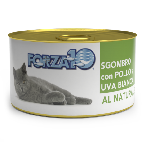 Forza10 Cat Sgombro con Pollo e Uva bianca al Naturale 75g
