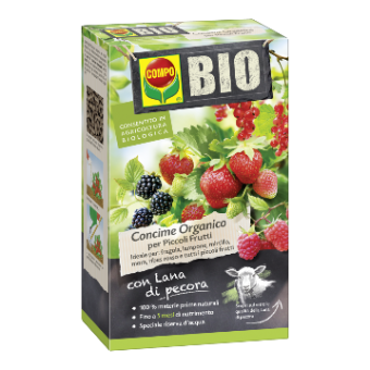 Compo Bio Concime Organico per Piccoli Frutti con Lana di pecora 750g