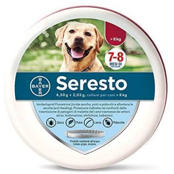 Collare Bayer Seresto Cani oltre 8Kg