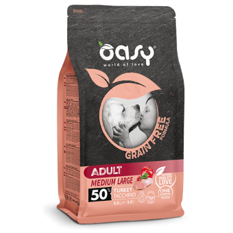 Oasy Adult Medium/Large Grain Free Tacchino 12Kg