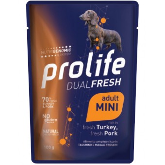 Busta Prolife Dualfresh Adult Mini Turkey&Pork 100g