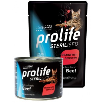 Busta Prolife Cat Sterilised Grainfree Sensitive Beef 85g