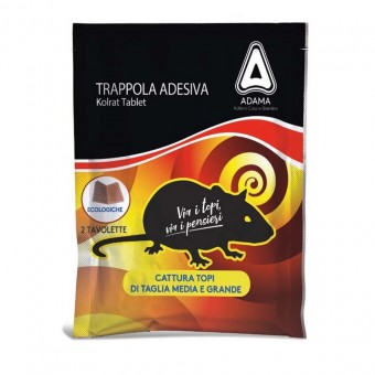 Trappola Adesiva Kolrat Tablet 2pz 19X28cm