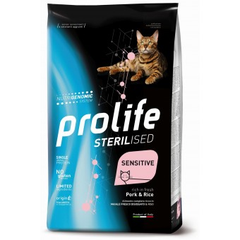 Prolife Adult Sterilised Cat Pork&Rice 1.5Kg