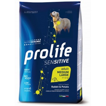 Prolife Sensitive Adult Medium-Large Rabbit&Potato 2.5Kg