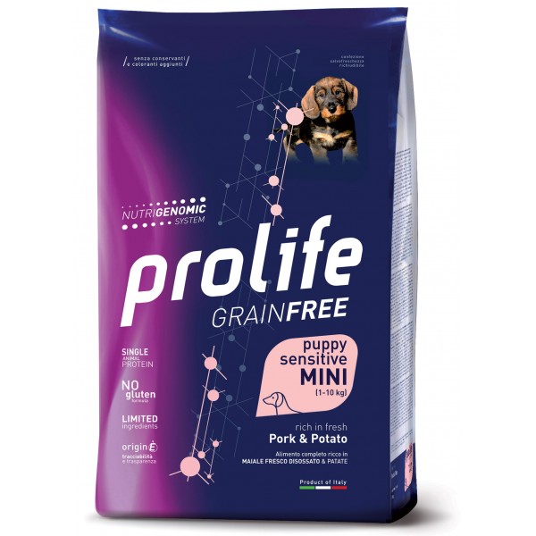 Prolife Grain Free Puppy Sensitive Mini Pork & Potato 600g