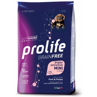 Prolife Grain Free Puppy Sensitive Mini Pork&Potato 600g