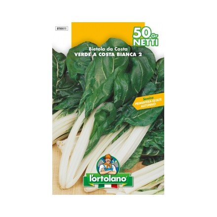 Busta Bietola da coste verde a costa bianca 2 50g