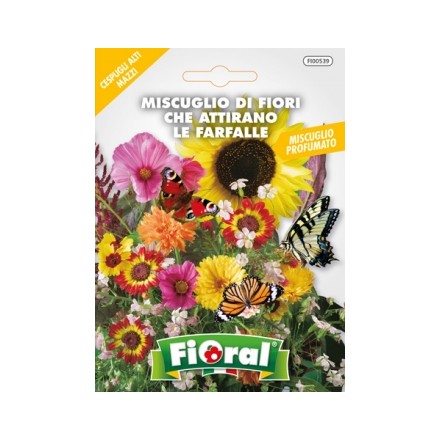 Busta Fioral Miscuglio di Fiori che attirano Farfalle